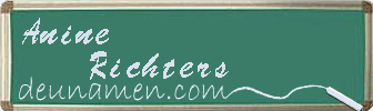 Anine Richters Visitenkarte